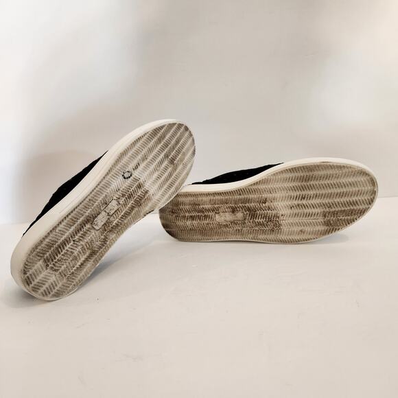 WHITE MOUNTAIN Black Bling Slip On Slip Resistant Knit Fashion Sneakers Women 6M - Picture 8 of 9